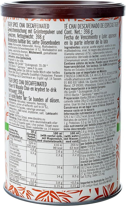 David Rio Mix, Decaf Tiger Spice, 14 Ounce (Pack of 1)