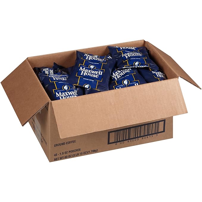 Maxwell House Ground Coffee (42 ct Pack, 1.5 oz Packets)