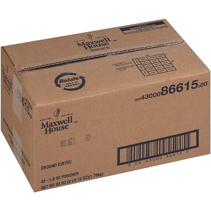 Maxwell House Ground Coffee (42 ct Pack, 1.5 oz Packets)