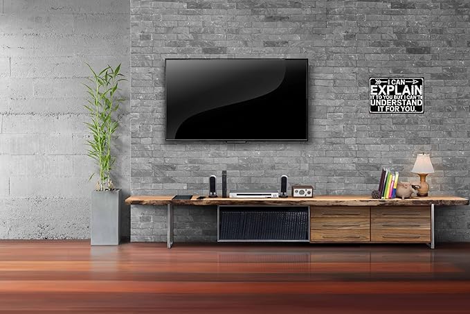Funny Sarcastic Engineer Office Wall Sign Can Explain It To You But Cant Understand It For You Plaque 8x12 in Metal Sign Room Decor Gift For Friends