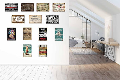 Retro Metal Sign Decor Vintage Plaque 8x12 in In Order to Insult Me I Must First Value Your Opinion Nice Try Though Funny Poster for Outdoor Garage Porch Cafe for Man Cave Wall Decor