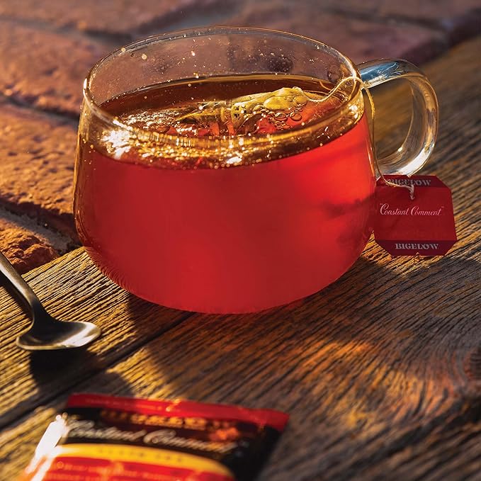 Bigelow Tea Constant Comment Black Tea, Caffeinated Tea, 20 Count Box (Pack of 6), 120 Total Tea Bags