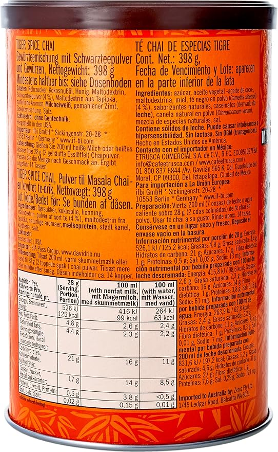 David Rio Mix, Tiger Spice, 14 Ounce (Pack of 1)