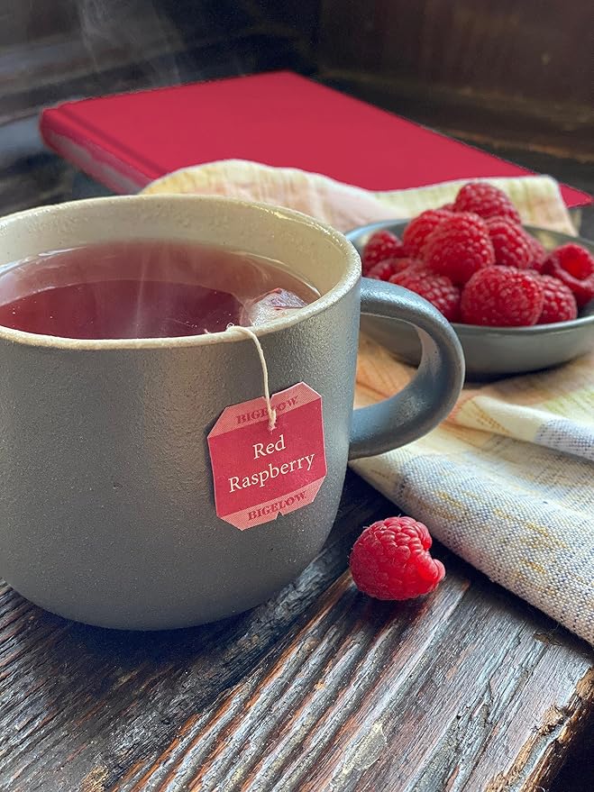 Bigelow Tea Red Raspberry Herbal Tea, Caffeine Free Tea with Red Raspberries, Apples and Elderberries, 20 Count Box (Pack of 6), 120 Total Tea Bags