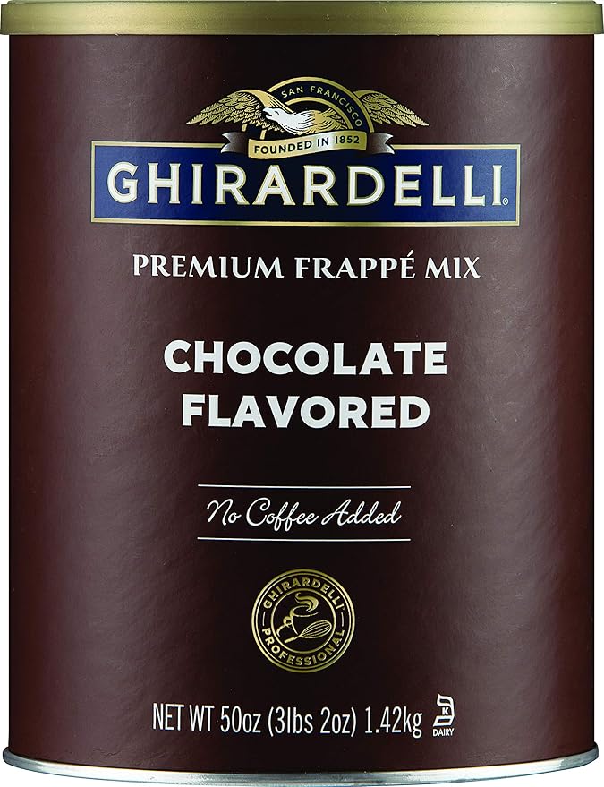 Ghirardelli Chocolate Frappe, Double Chocolate, 50-Ounce Can