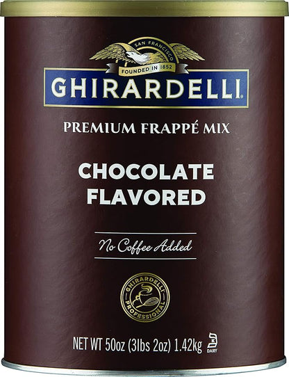 Ghirardelli Chocolate Frappe, Double Chocolate, 50-Ounce Can